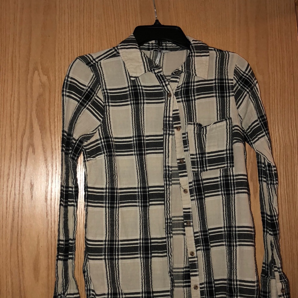 Plaid button-down small worn 3 times